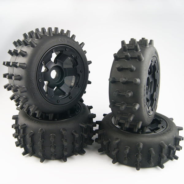 ( Special for US ) New Strong Nipple Tires Wheels for HPI Rovan KM Baja 5b 5t SS DBXL LT 5ive T