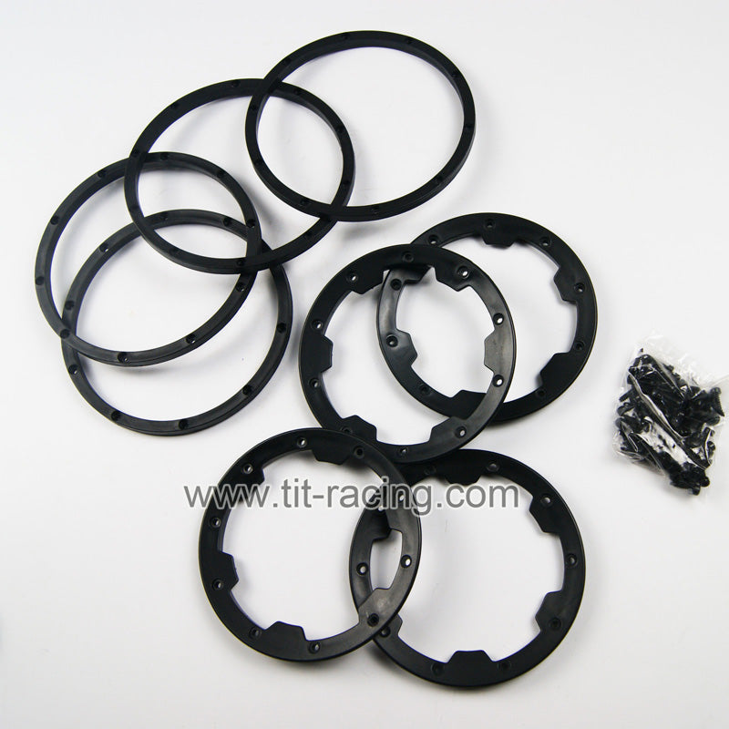 (CN, US) 8 pcs wheel rim bead lock ring set fit HPI Rovan Baja 5B SS King Motor