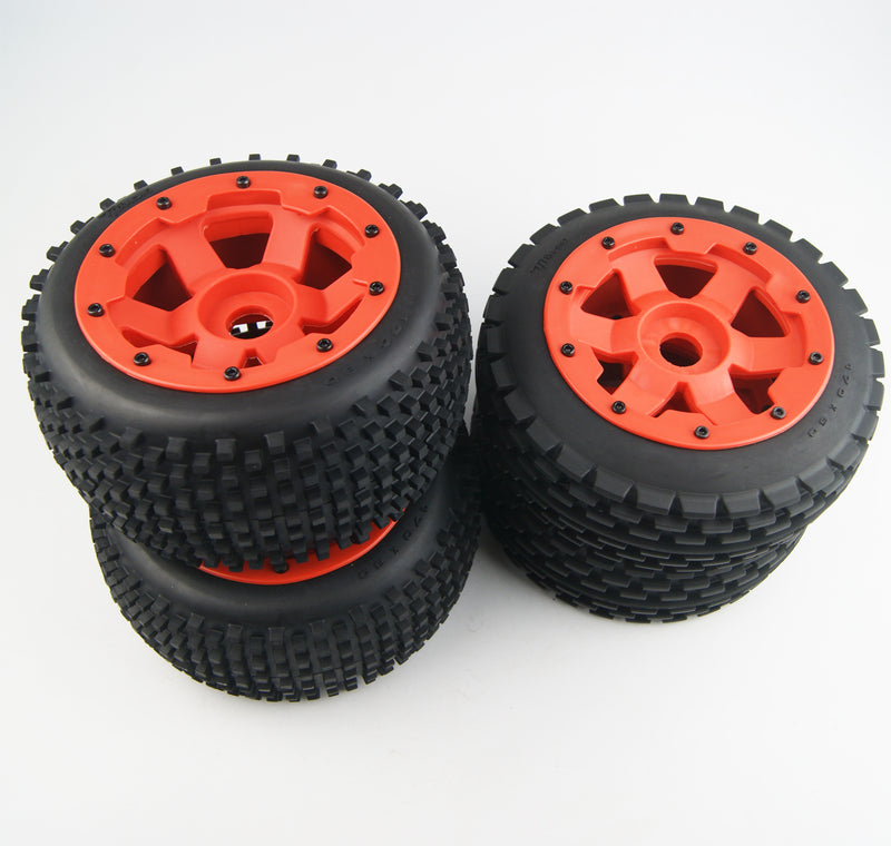 (CN, US) Front and Rear Dirt Wheel Tyre for Hpi Rovan Km Baja 5b SS