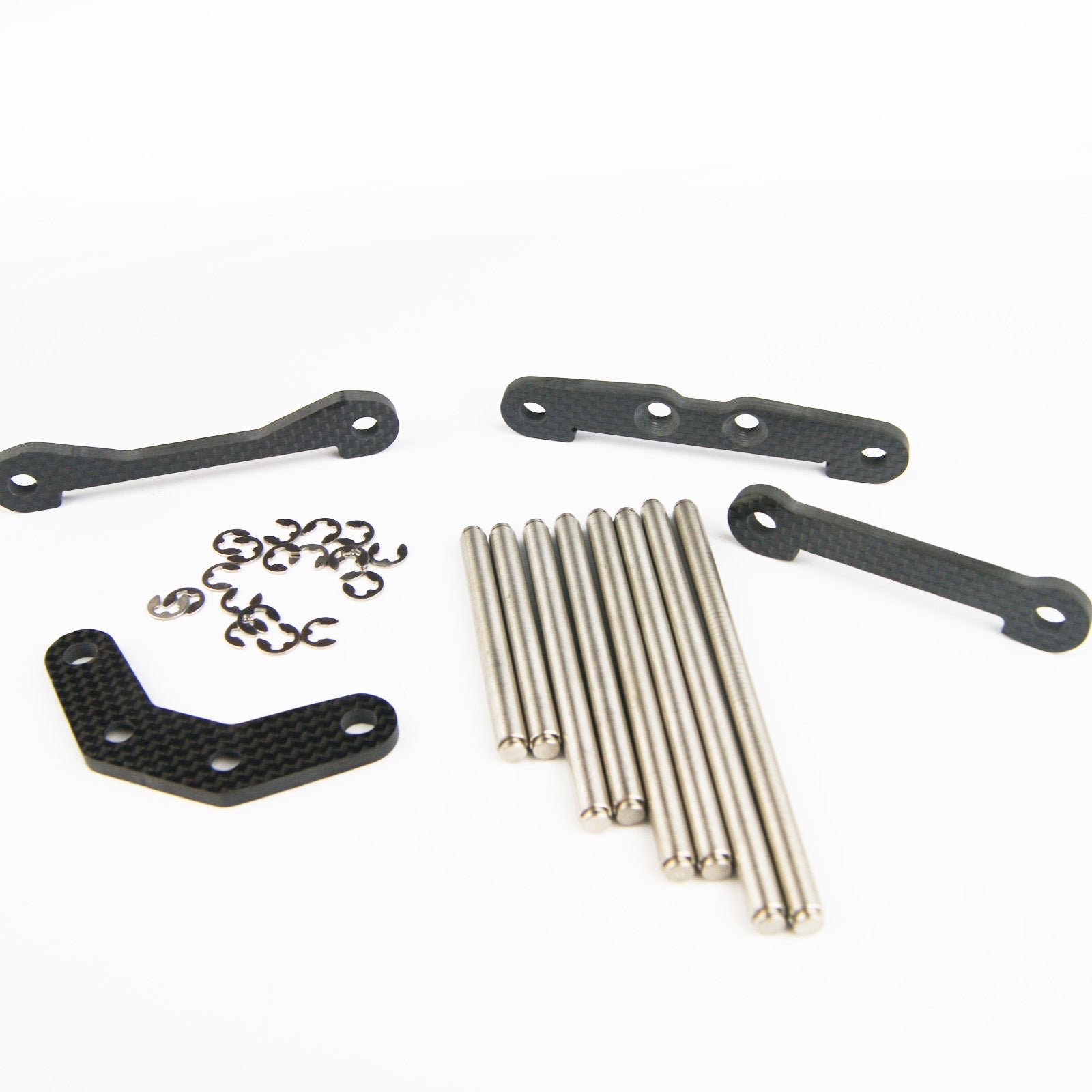 Carbon Fiber Hinge pins brace mounts holders for HPI Rovan Kingmotor Baja 5B 5T SS