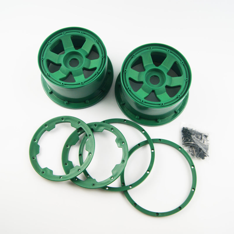 Green Wheel Beadlock Rim for Hpi Rovan Km Baja 5b Ss