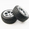 ( CN ) Front Rear On Road Tyre tire Wheel with Half Alloy Wheel for Rovan King Motor HPI baja 5b SS