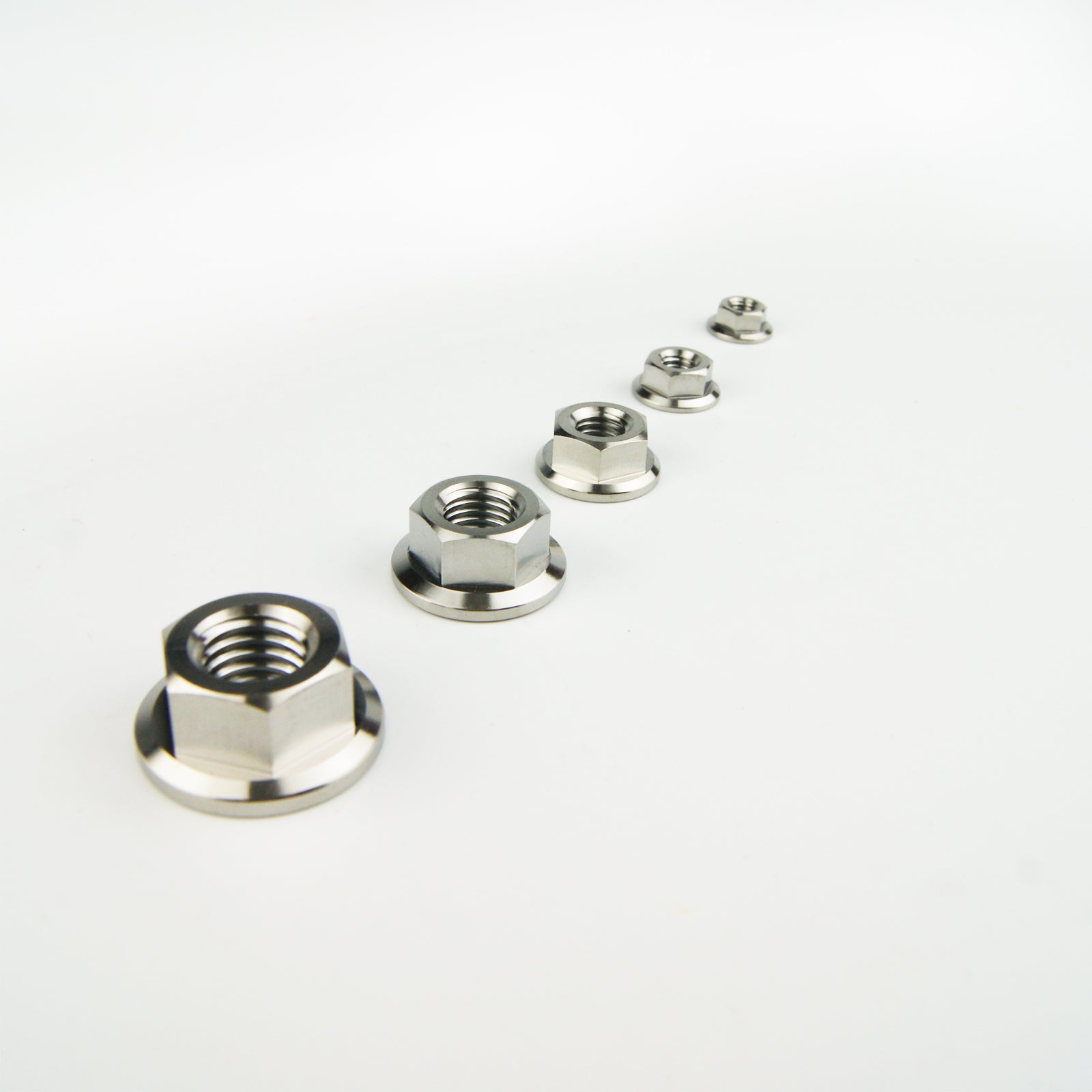 Gr.5 DIN 6921 Titanium Flange Nuts M5 / M6 / M8 / M10 / M12