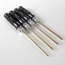 4 In 1 Screwdriver Hexagon Head 1.5 2.0 2.5 3.0mm HSS Titanium Coated Hex Screw Driver Tools Set Kits For RC FPV Helicopter Car