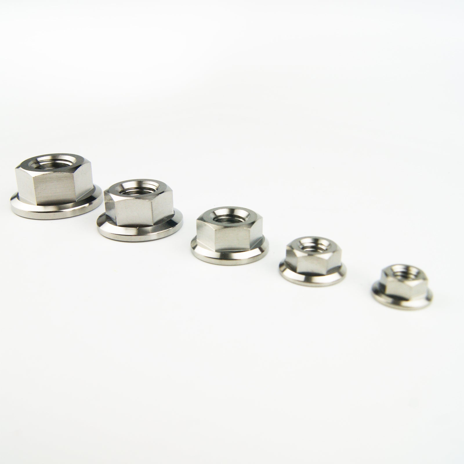 Gr.5 DIN 6921 Titanium Flange Nuts M5 / M6 / M8 / M10 / M12