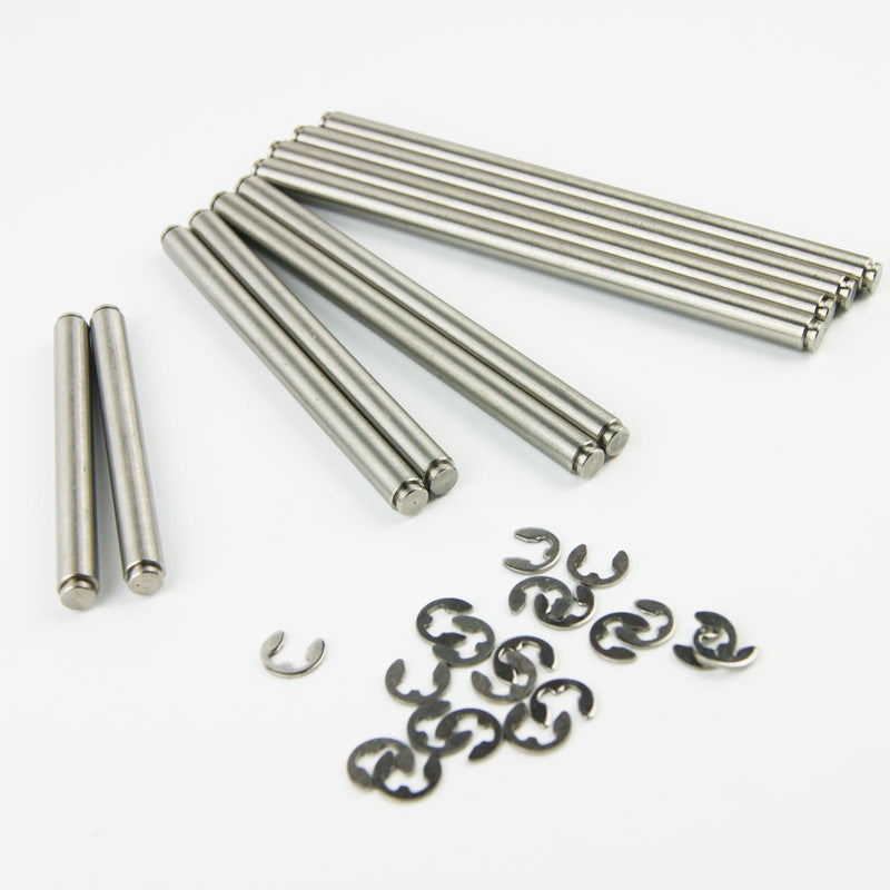 ( CN ) 10pcs of hinge pins wish 20x E clips for HPI Baja 5B 5T Rovan King Motor