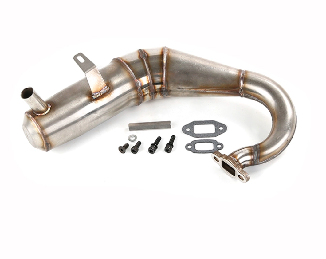 Stainless Steel Exhaust Pipe with Muffler for LT/ Losi 5ive T / 30°N 29CC,30.5CC,32CC,36CC,45CC Engines