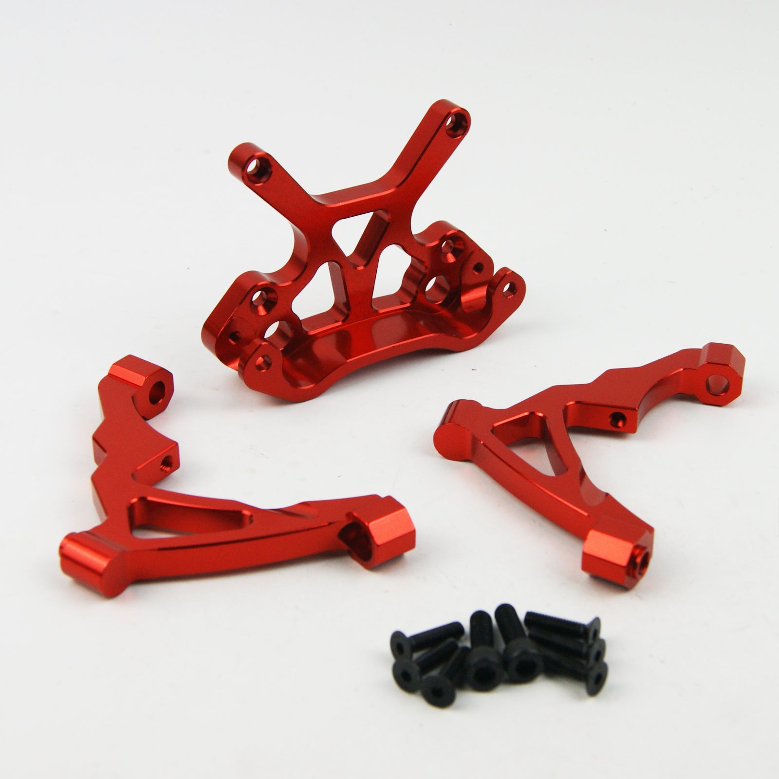 ( CN, US ) CNC alloy front shock tower combo supports fit hpi rovan kingMotor Baja 5B SS