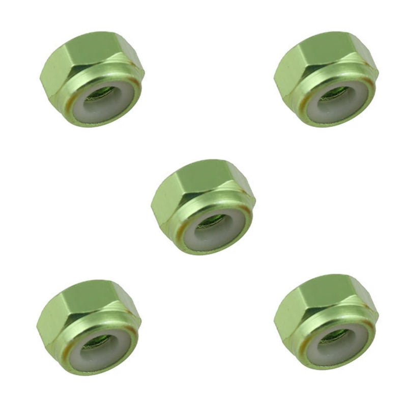 5pcs Set Aluminum Alloy Nuts with Lock M3 / M4 / M5