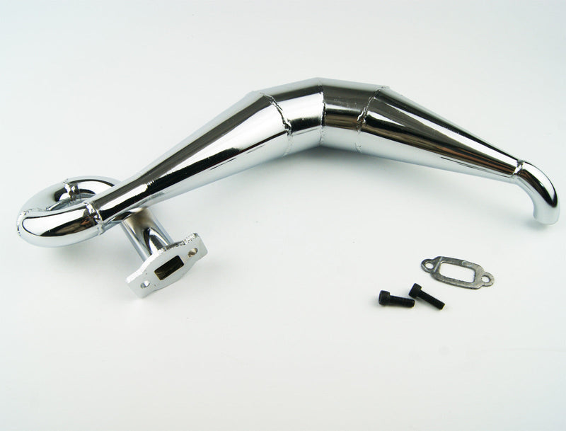 ( CN ) Chrome Steel exhaust pipe for Losi DBXL Desert Buggy XL 1.0 2.0