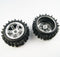 ( CN ) Front Rear Knobby Tyre tire Wheel with Half Alloy Wheel for Rovan King Motor HPI baja 5b SS