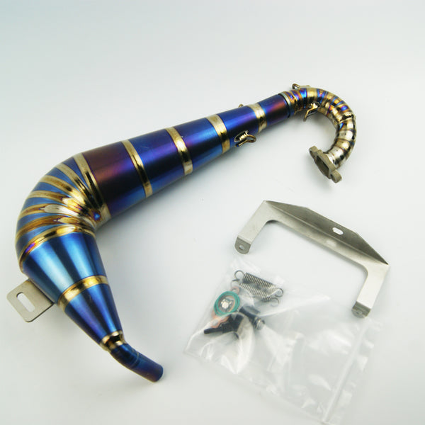 ( CN ) Curved Titanium Exhaust Pipe for Rovan HPI KM Baja 5B