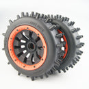 ( CN, US) New Strong Nipple Tires Wheels Orange Bead lock for HPI Rovan KM Baja 5b 5t SS DBXL LT 5ive T