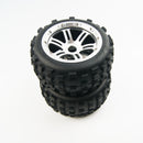 ( CN ) Rear Off Road Tyre tire Wheel with Half Alloy Wheel for Rovan King Motor HPI baja 5b SS