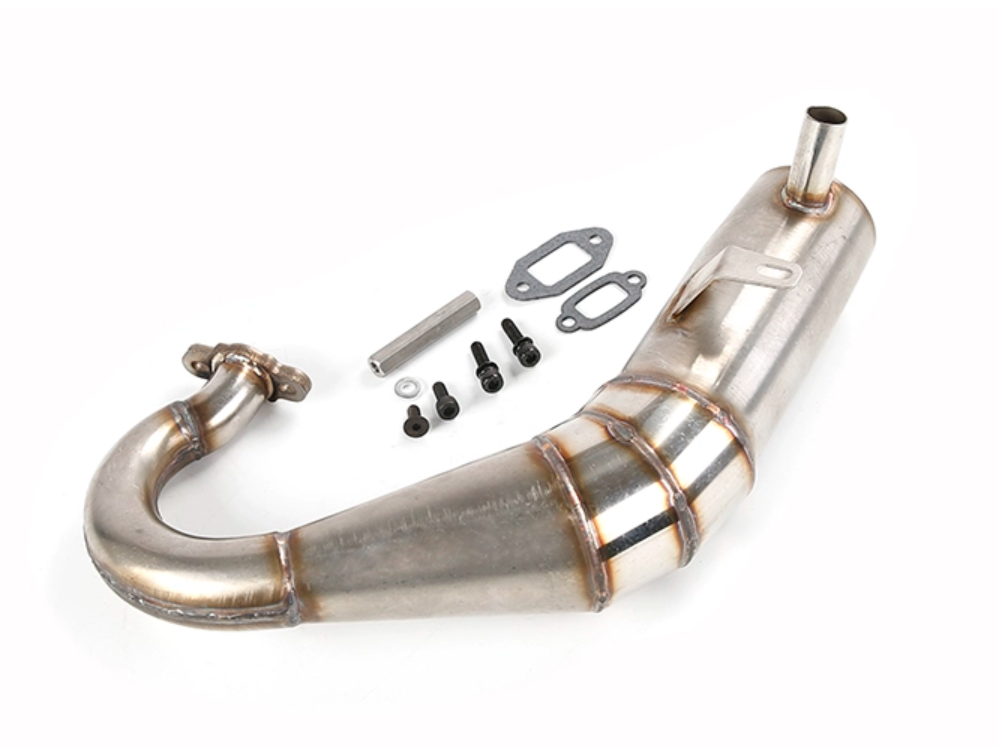 Stainless Steel Exhaust Pipe with Muffler for LT/ Losi 5ive T / 30°N 29CC,30.5CC,32CC,36CC,45CC Engines