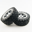 ( CN ) Front Rear All Terrain Tyre tire Wheel with Half Alloy Wheel for Rovan King Motor HPI baja 5b SS