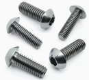 5pcs of Gr.5 Titanium Hex Socket Bolts Button Head M3 / M4 / M5 / M6