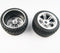 ( CN ) Front Rear On Road Tyre tire Wheel with Half Alloy Wheel for Rovan King Motor HPI baja 5b SS