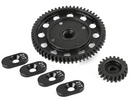 Medium-difference High-speed Helical Gear 58T/21T Kit for LT/ Losi 5ive T / 30°N