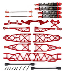 Max CNC alloy Front and Rear extended A arm set for Hpi Rovan KM Baja 5B SS 5T