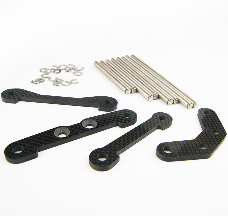 Carbon Fiber Hinge pins brace mounts holders for HPI Rovan Kingmotor Baja 5B 5T SS