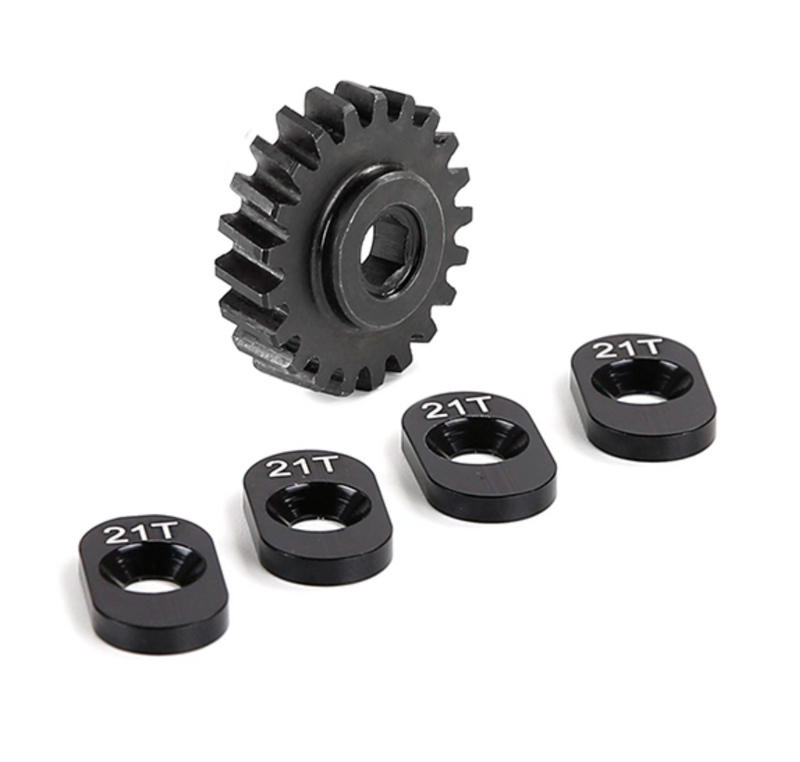 Metal Medium-difference High-speed Helical Small Teeth Gear 21T Kit for LT/ Losi 5ive T / 30°N