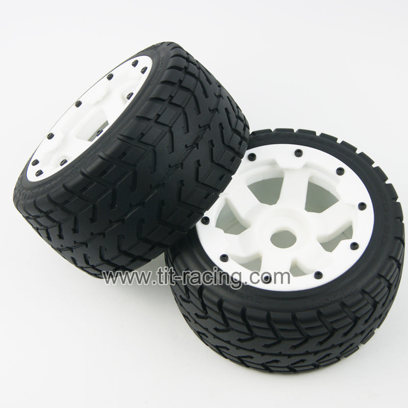 Rear On road wheel tire kit fit hpi rovan km baja 5b ss