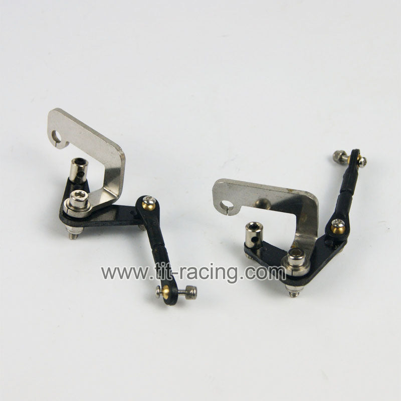 ( CN, US ) Throttle bellcrank linkage swing arms fit zenoah engine rc boat