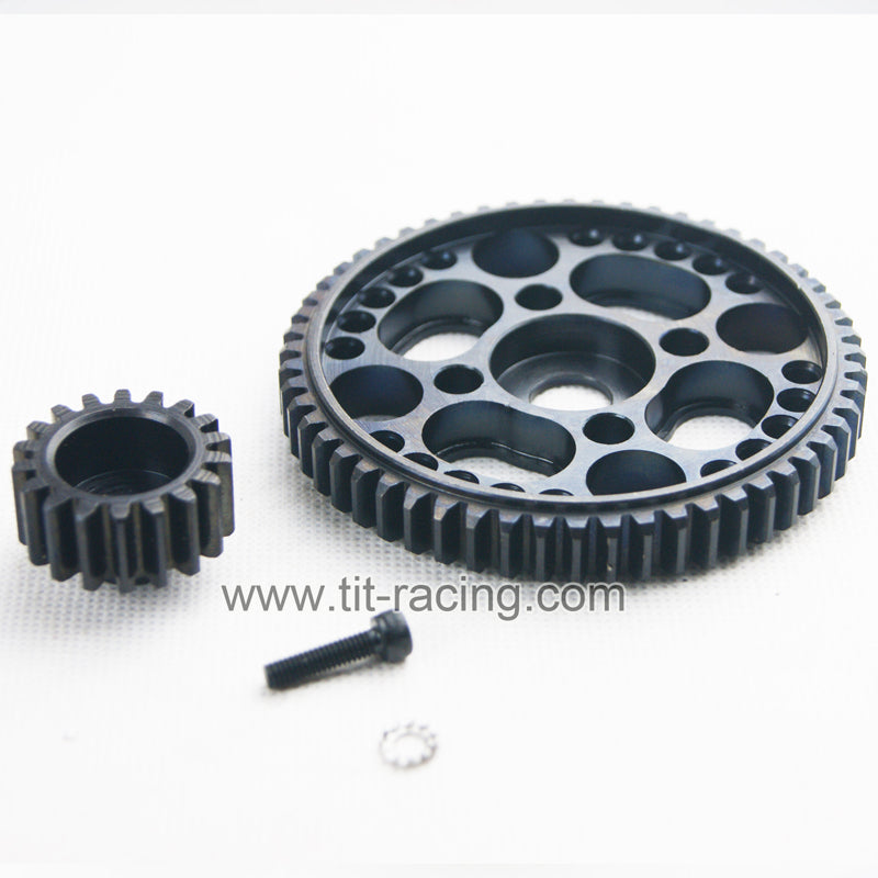 ( CN ) Steel 56T spur gear and 18T pinion for hpi rovan km baja 5b 5t 5sc