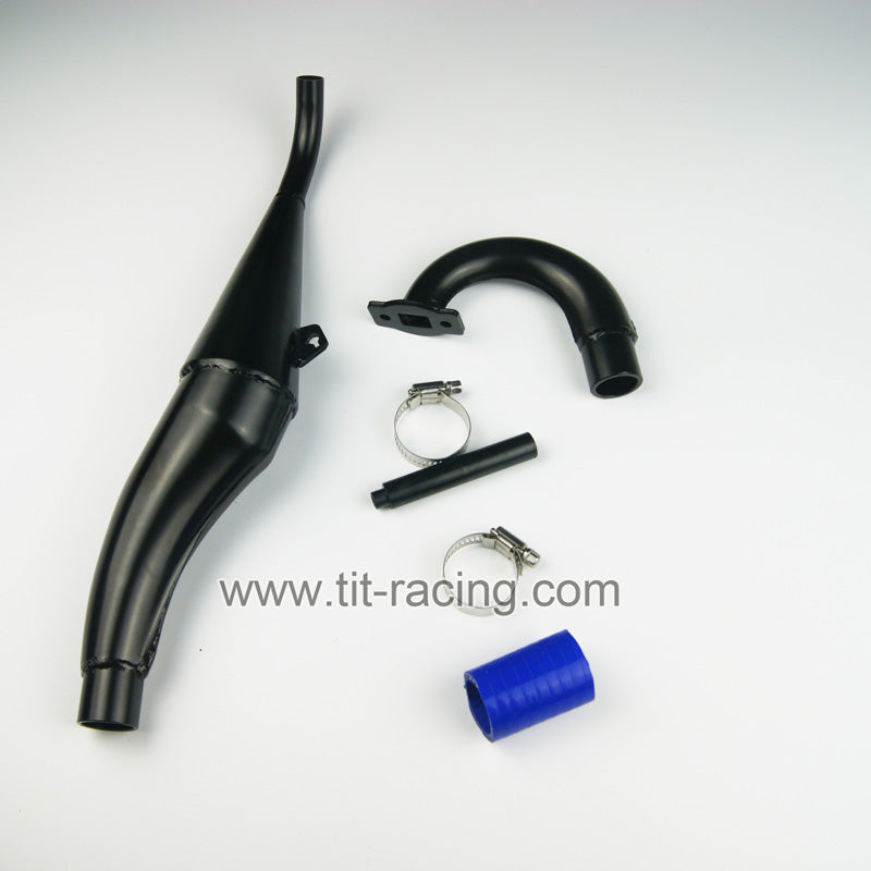 Steel side exhaust pipe for hpi rovan km baja 5b 5t 5sc