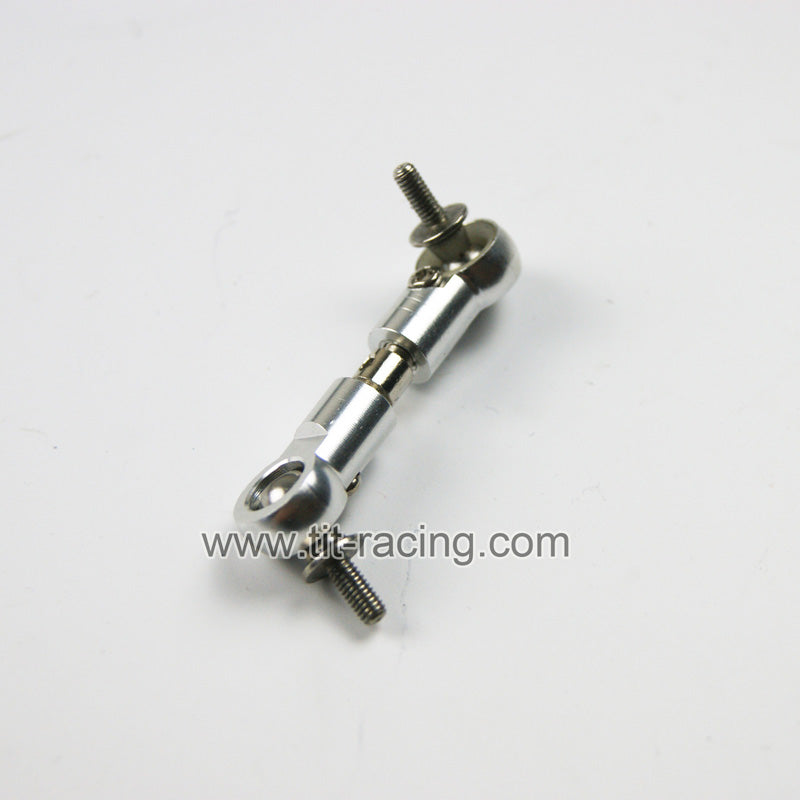 ( CN, US ) Silver alloy pull rod fit 1/5 RC hpi rovan km baja 5B 5T 5SC