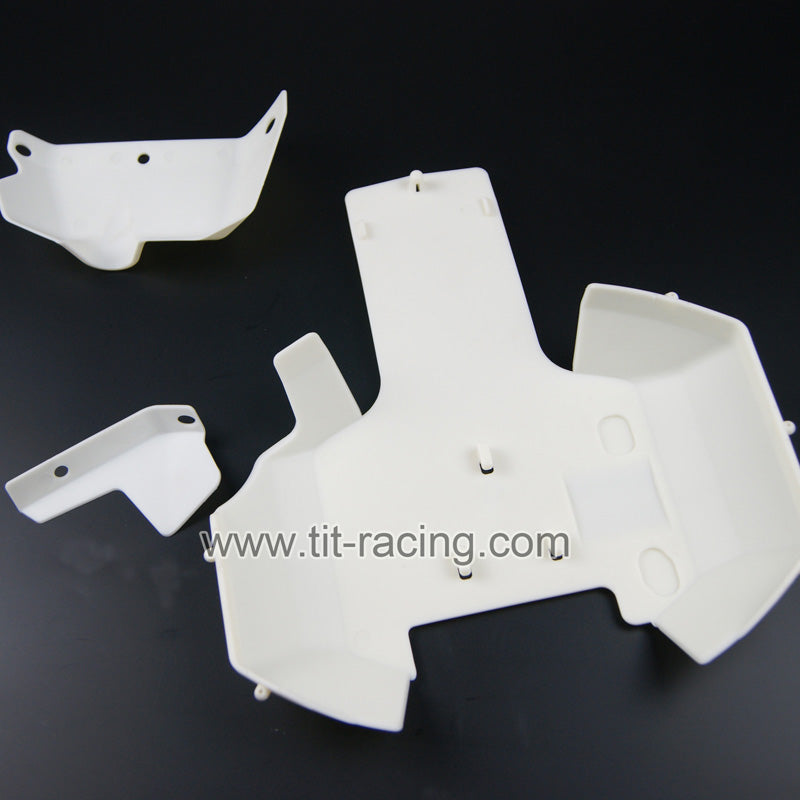 White color lower under guard nylon board for HPI Baja Rovan 5B 5T 5SC