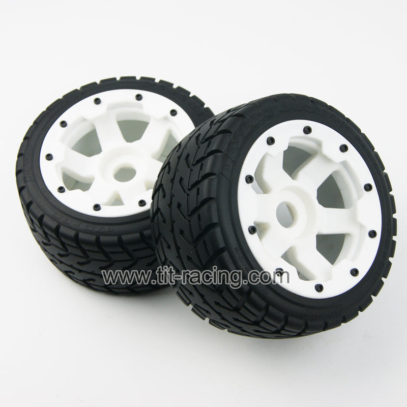 Rear On road wheel tire kit fit hpi rovan km baja 5b ss