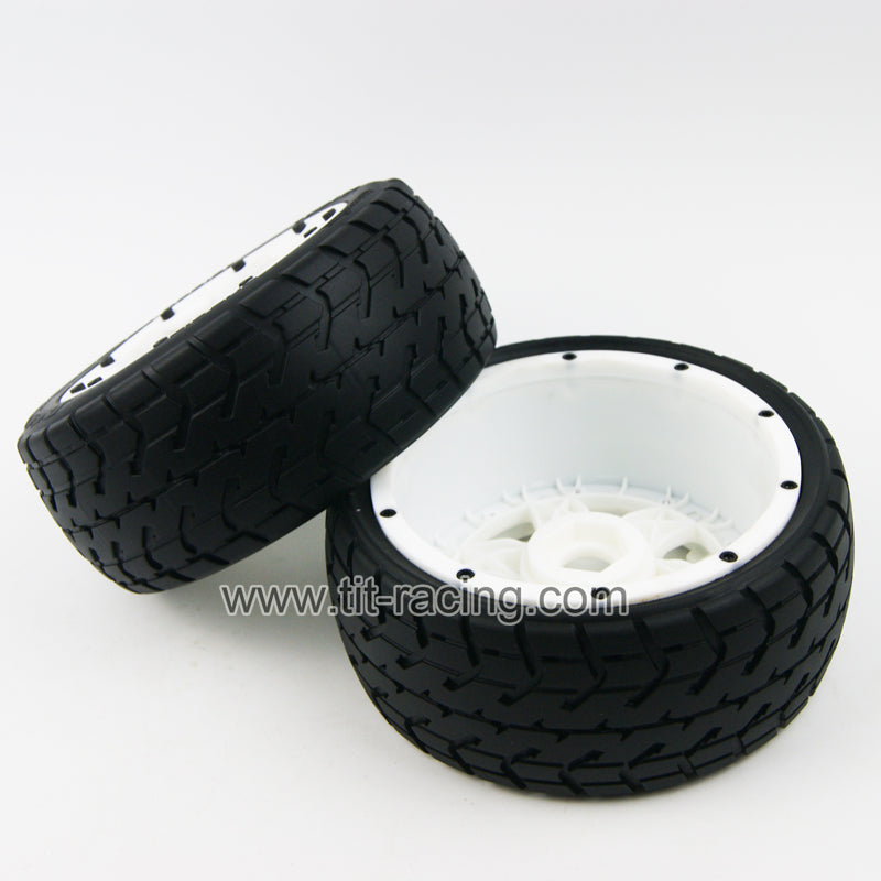 Front on road wheel tire kit fit hpi rovan km baja 5b ss