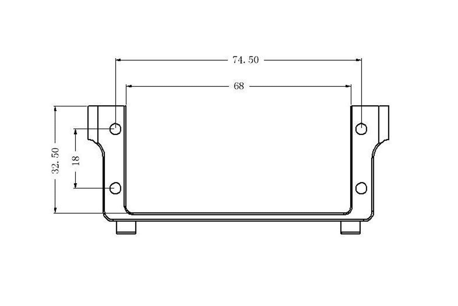 (CN) Servo bracket mount for hpi baja 5b 5t 5sc (45kg -55kg servo)