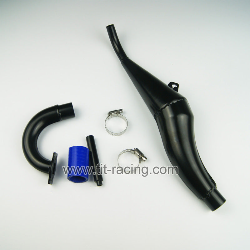 Steel side exhaust pipe for hpi rovan km baja 5b 5t 5sc