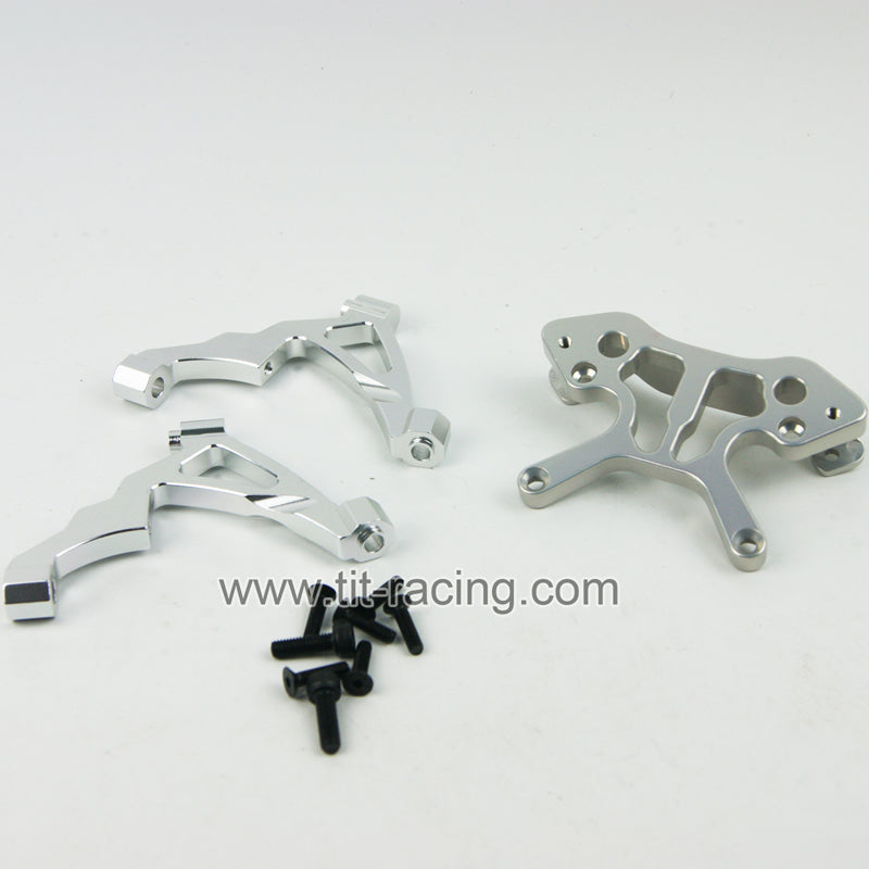 ( CN ) CNC alloy front shock tower combo supports fit hpi rovan kingMotor Baja 5B SS