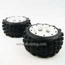 ( CN, US ) Rear knobby tire wheel kit for hpi km rovan baja 5b