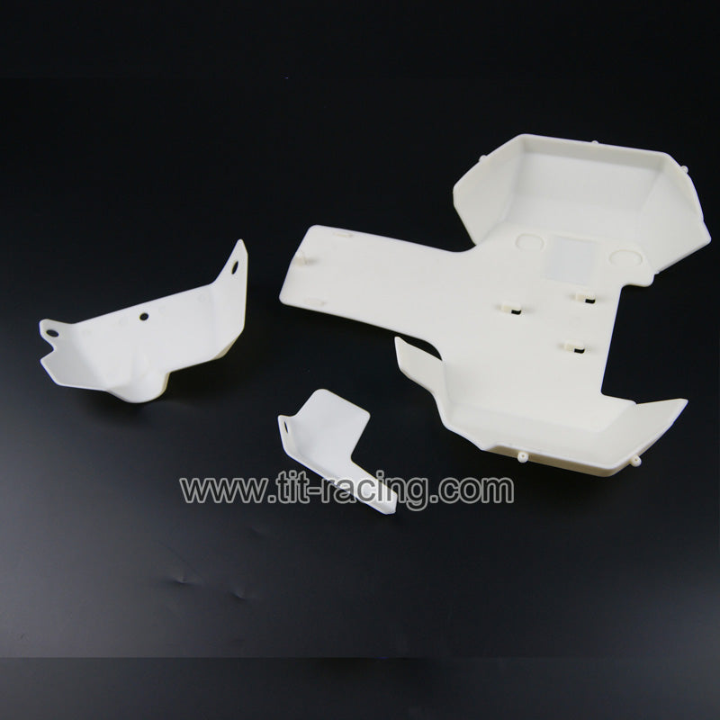 White color lower under guard nylon board for HPI Baja Rovan 5B 5T 5SC