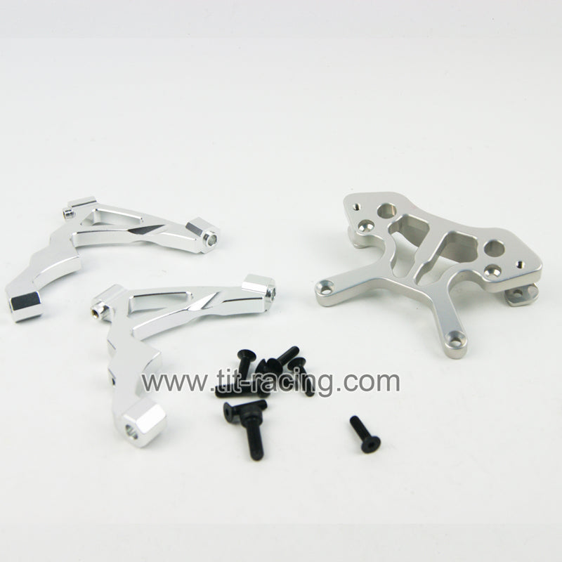 ( CN ) CNC alloy front shock tower combo supports fit hpi rovan kingMotor Baja 5B SS
