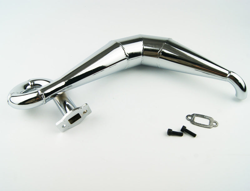 ( CN, US ) Chrome Steel exhaust pipe for Losi DBXL Desert Buggy XL 1.0 2.0