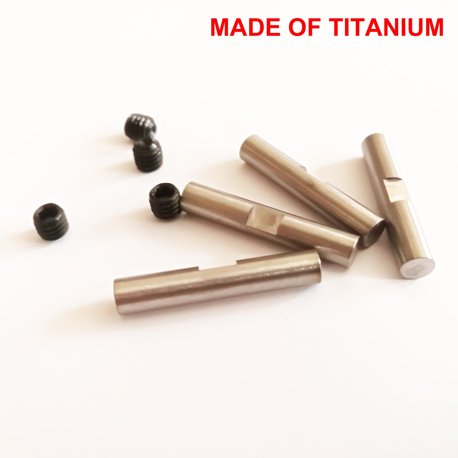 ( CN, US ) Titanium steel dog bone pins set for hpi rovan km baja 5b 5t 5sc