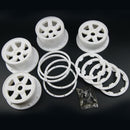 (CN, US ) White wheel beadlock rim for hpi rovan km baja 5b ss