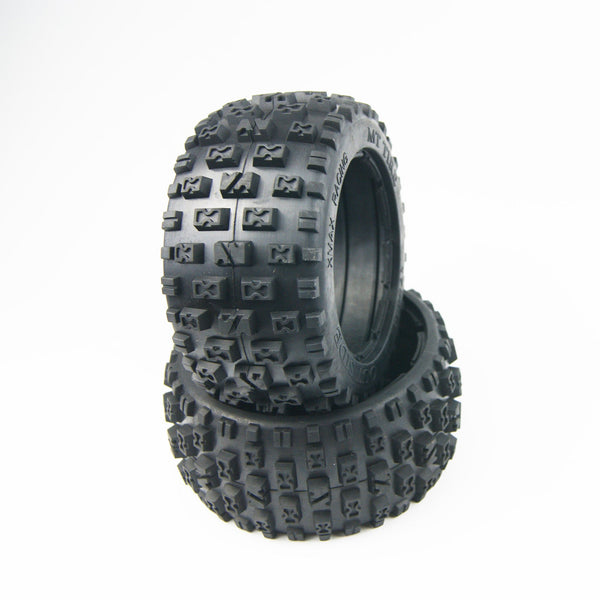 ( CN ) Knobby Rear Off Road Tire Kit for HPI Baja 5B SS Rovan KM Baja