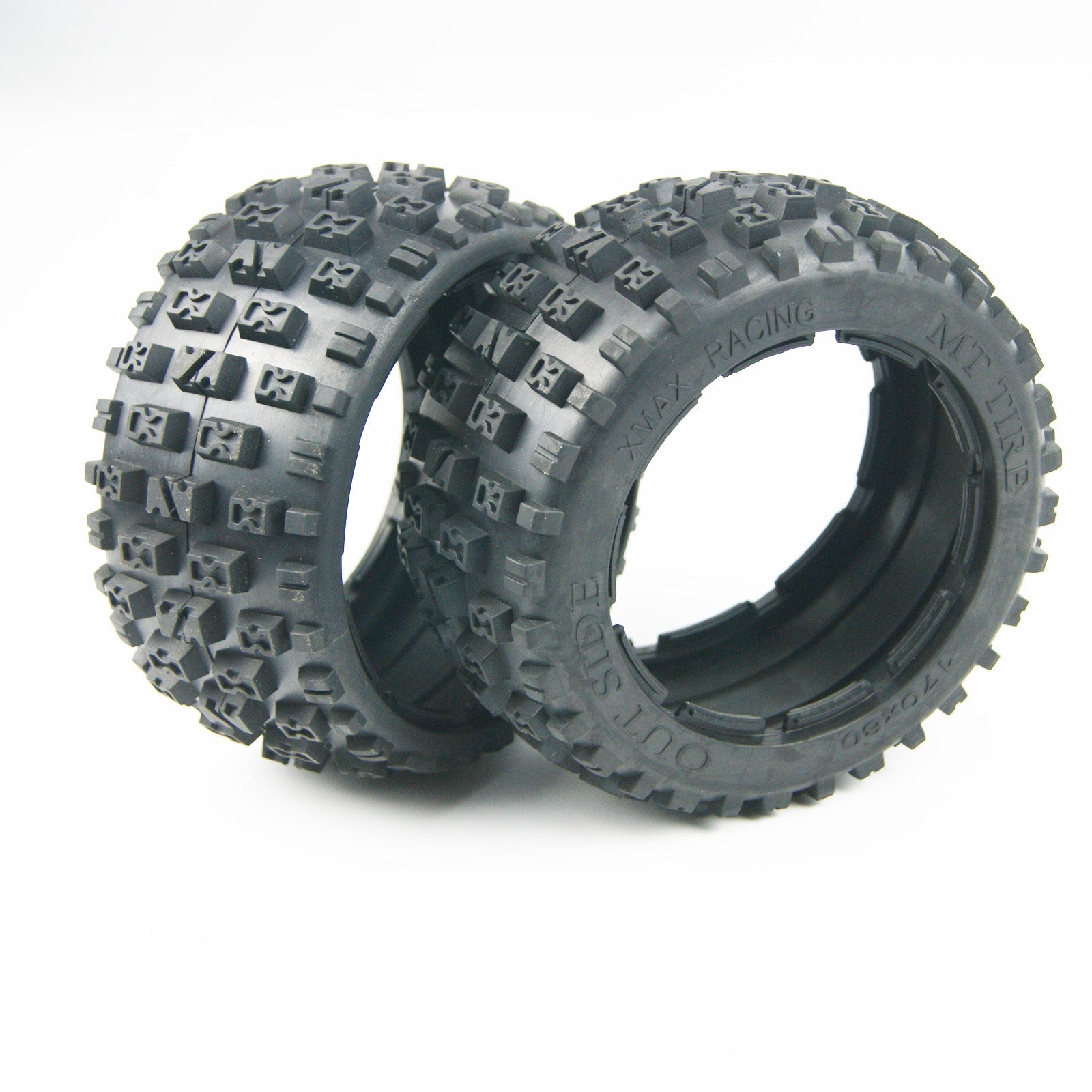 ( CN ) Knobby Rear Off Road Tire Kit for HPI Baja 5B SS Rovan KM Baja